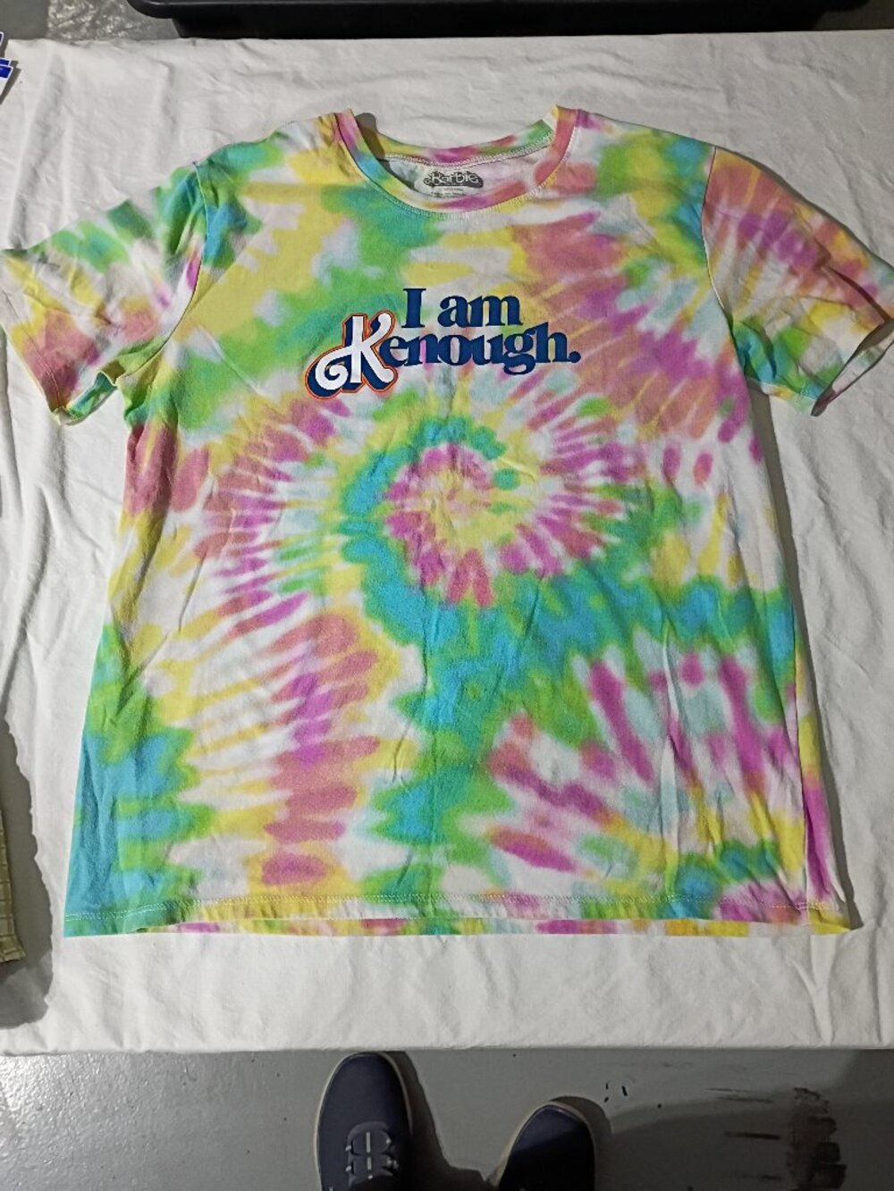 Barbie "I am Kenough" Tie Dye Small Tshirt Women Cute, Fun, and Comfy